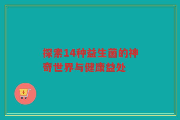 探索14种益生菌的神奇世界与健康益处