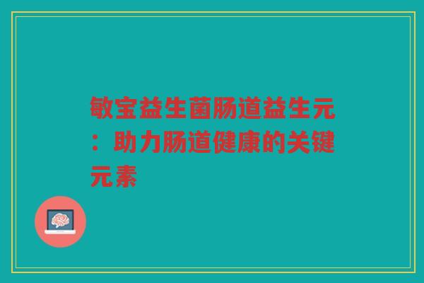 敏宝益生菌肠道益生元：助力肠道健康的关键元素