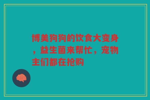博美狗狗的饮食大变身,益生菌来帮忙,宠物主们都在抢购 博美狗狗的饮食大变身,益生菌来帮忙,宠物主们都在抢购