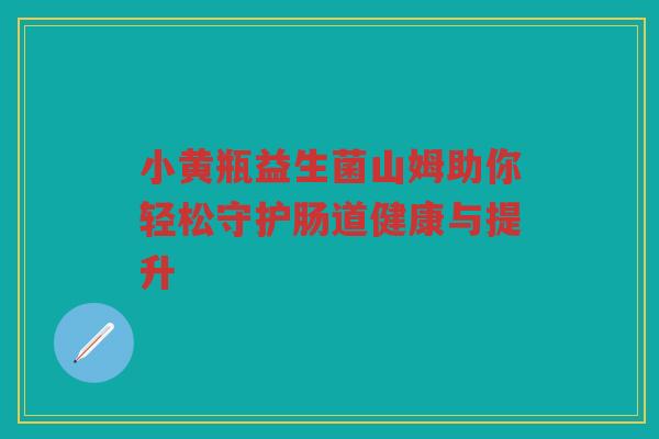 小黄瓶益生菌山姆助你轻松守护肠道健康与提升