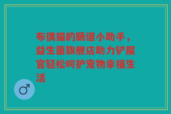 布偶猫的肠道小助手,益生菌旗舰店助力铲屎官轻松呵护宠物幸福生活