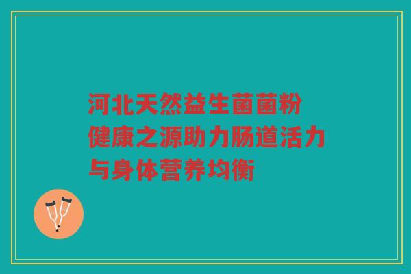 河北天然益生菌菌粉 健康之源助力肠道活力与身体营养均衡